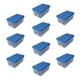 thumbnail image 1 of Pack 10 Cajas Organizadoras 100lts Wenco C/ Ruedas 82x48x35c Transparente Transparente, 1 of 5