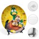 thumbnail image 4 of Migración Plato decorativo de porcelana fina (bone china), plato decorativo de cerámica para hogar, oficina, soporte de pared, platos decorativos para dormitorio - 6 pulgadas (15 cm), 4 of 6