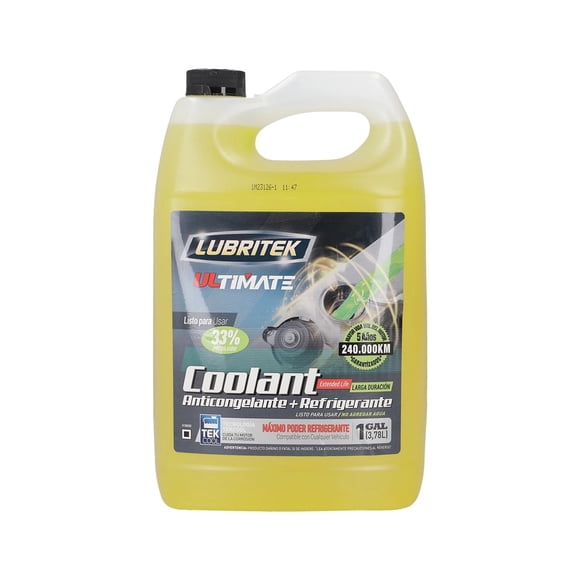 Anticongelante/Coolant LUBRITEK 33% Amarillo MultiVehiculo 3,78L