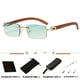 thumbnail image 1 of Trendy Men's Frameless Rectangle Sunglasses with UV400 Protection, 1 of 5