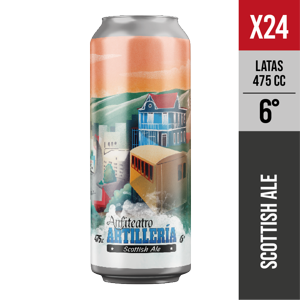 Anfiteatro - Pack X24 Artillería, 6° (Scottish Ale) - Cerveza Artesanal Valparaiso - 475 Ml