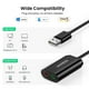 thumbnail image 3 of Adaptadpr De Audio Externa Usb-a/ 2jack 3.5mm M/2h (audio Estereo + Mic) 15cm Negro Us205, 3 of 3