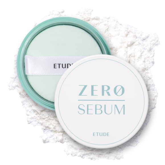 Polvo facial ETUDE Zero Sebum, polvo secante, 4 g, ligero