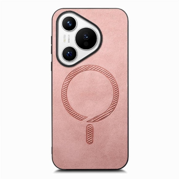 Magnetic Slim Case for Huawei Pura 70 with Camera Guard & Anti-Scratch Back Pink