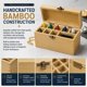 thumbnail image 3 of Caja de Almacenamiento Gemtone de Bambú con 9 Compartimentos para Kit de Pruebas de Joyería, 3 of 9