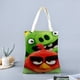 thumbnail image 2 of Angry Birds Bolso de tela con estampado de lienzo para mujer, bolsa de compras reutilizable y estética, con cremallera interior, regalo para mujer,40*45cm., 2 of 6