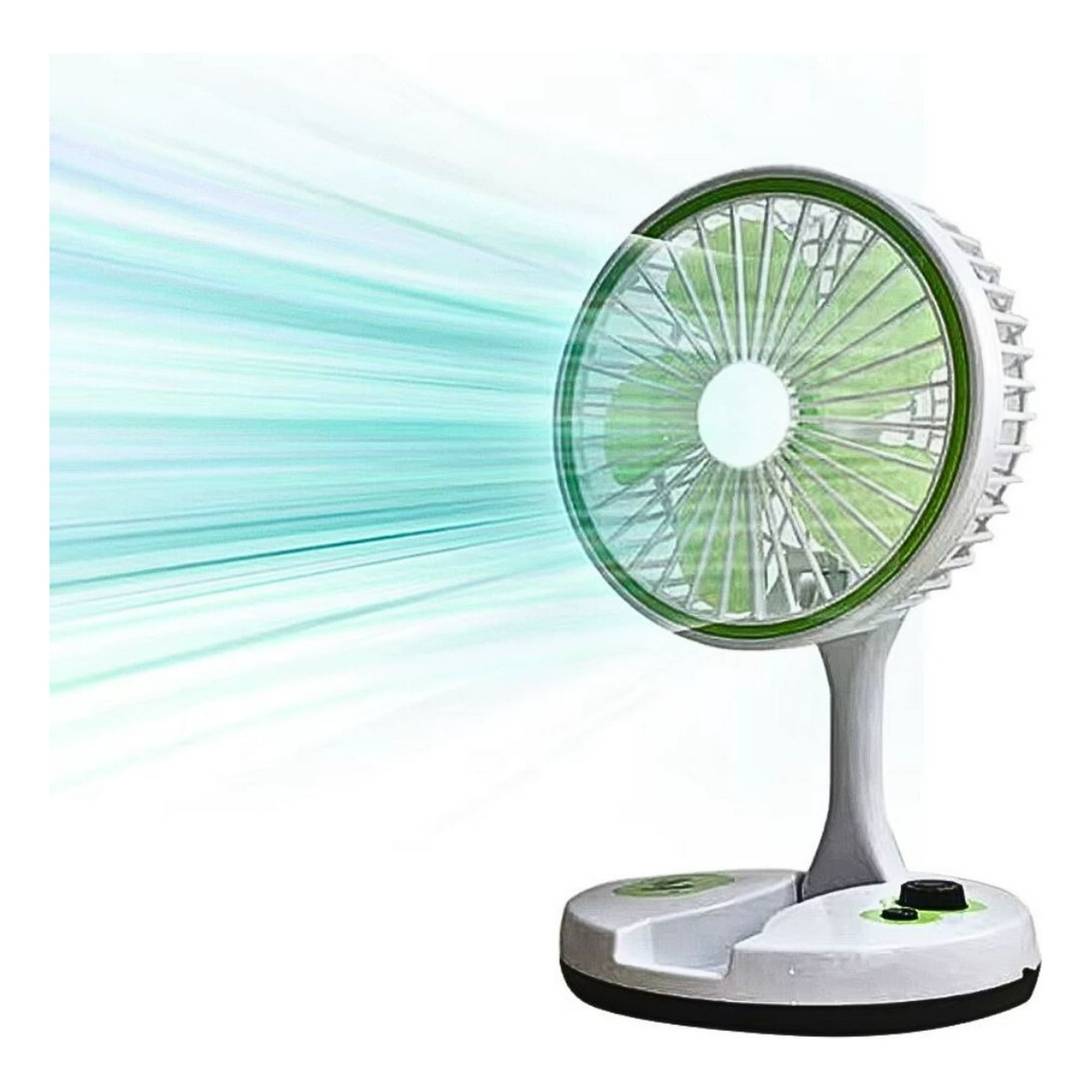 Genérico - Ventilador Mesa Usb Portátil Plegable Luces Led Hogar Lau