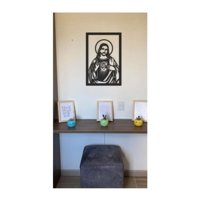 Genérico - Cuadro Decorativo Figura De Jesus En Madera Mdf 3Mm