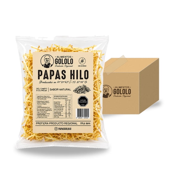 Pack 5 Papas Hilo Gololo 210 g