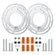 thumbnail image 3 of 2 soportes de montaje para luminarias de 4 pulgadas de diámetro, de hierro, con placa de barra transversal con tornillo para montaje en pared, lámpara, 3 of 4