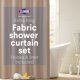 thumbnail image 1 of Juego de cortinas de baño CLOROX, 183 x 198 cm, impermeables, PEVA, 1 of 8
