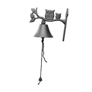 Magideal - Timbre De Puerta De Entrada De Hierro Fundido Rústico, Timbre Antiguo, Decoración Colgante De Pared, Campana De Cena Para Puerta De Granja, Decoración