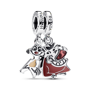 Dije Colgante Pandora Disney El Rey León Timón Y Pumbaa Divisible Con Caja De Regalo