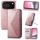 thumbnail image 1 of Funda Flip FOXDOCK para iPhone 17 Pro , Estilo Billetera con Diseño Rombo, Correa de Mano y Soporte, Uso Diario, 1 of 6