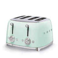 Tostadora Smeg, Estilo Años 50, Estética Retro, 4 Rebanadas, Verde Tsf03Pgus