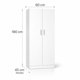 thumbnail image 2 of Closet Colgador Con Repisas Blanco 180x60x45, 2 of 3