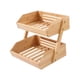 thumbnail image 5 of Cesta De Bambú Para Frutas, Estantes Para Despensa, Cesta Para Pan Y Verduras Para Despensa, Cocina, 2 Capas, 5 of 5