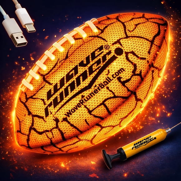 Balón de Fútbol Wave Runner LED Recargable e Impermeable