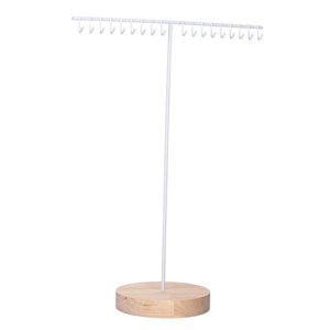 Ioensy - Joyería Soporte De Exhibición De Joyería Pulseras De Metal Soporte De Exhibición Inicio Encimera Blanco