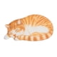 thumbnail image 1 of Alfombra De Gato Durmiente, Felpudo Decorativo Antideslizante Para Sala De Estar Al Aire Libre, Dormitorio, Amarillo Y Blanco, 1 of 5