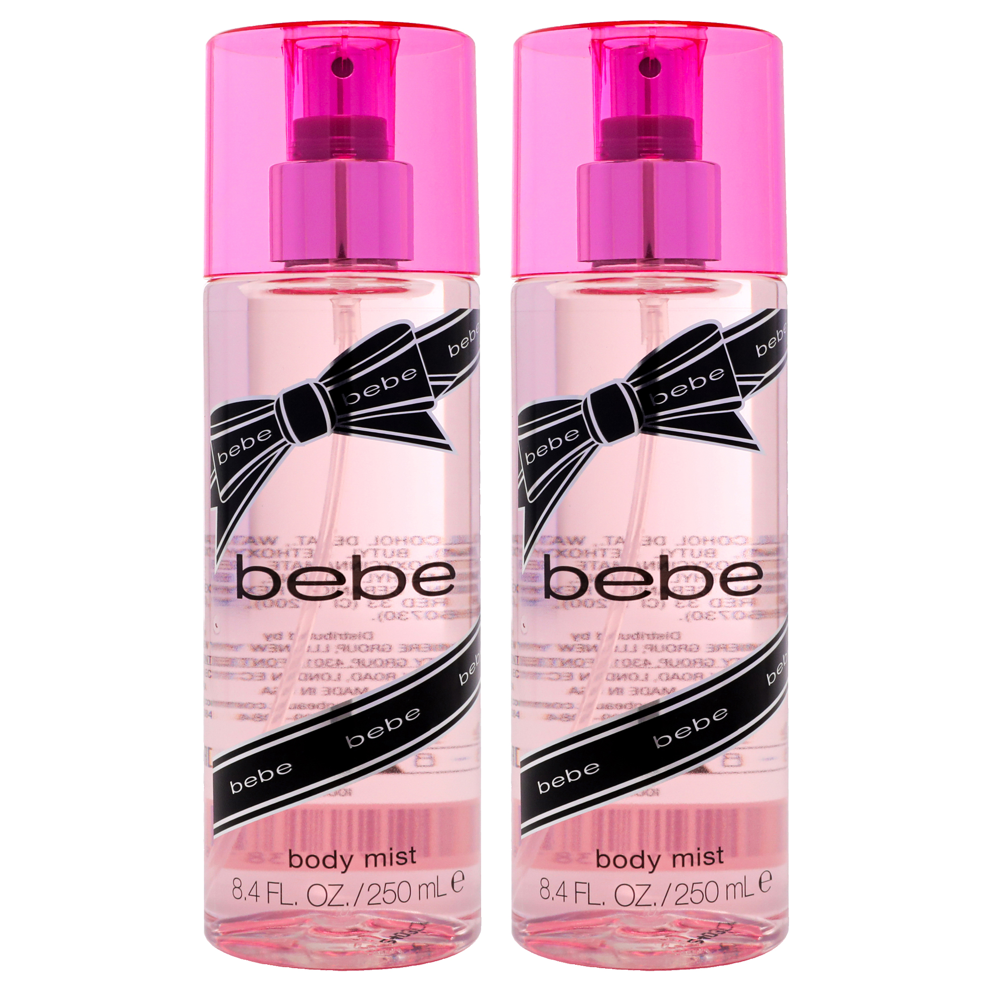 Body Mist Bebe Silver 250Ml Mujer Pack De 2