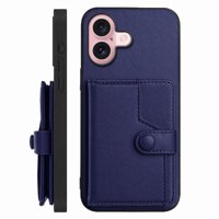 Foxdock Funda Para Iphone 16 Con Bloqueo Rfid - Diseño Elegante Con Cierre De Botón