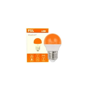 Pack X10 Guirnalda Led Decorativa G45 2W/E27 Color Naranja -Fsl
