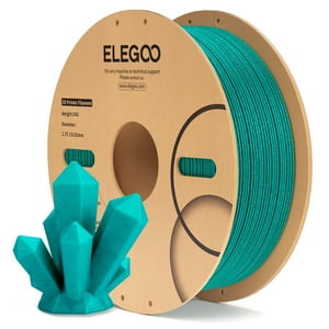 Filamento Para Impresora 3D Elegoo Pla Sparkle Turquesa, 1,75 Mm, 1 Kg