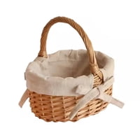 Bothyi - Mini Cesta Tejida Con Asa, Cesta De Pan Para Cosecha De Dulces