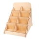 thumbnail image 4 of Estante de exhibición de tarjetas, soporte de exhibición de tarjetas de felicitación de madera, mesa portátil, foto, correo, sello, mercado, venta al, 4 of 5