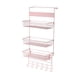 thumbnail image 4 of Organizador De Despensa Sobre La Puerta, Estante De Almacenamiento Para Lavandería, Gabinete, Cocina, Color Rosa, 4 of 5