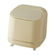 thumbnail image 2 of Pequeño Basurero de Escritorio con Tapa Cubo de Basura para Baño Encimera Sala de Estar Amarillo (Basurero Mini), 2 of 3