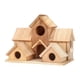 thumbnail image 1 of Nido Colibrí Colgando Cabaña De Madera Casa Para Pájaros Para Periquitos Que Anidan Azules, 1 of 5