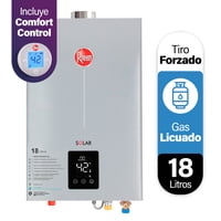 Calefont 18 L Gas Licuado T. Forzado Con Control Digital Rheem