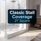 thumbnail image 2 of SlipX Solutions 21x21 Mildew Resistant Non Slip Shower Stall, 2 of 3