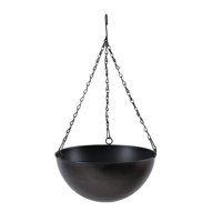 Ioensy - Maceta Colgante De Hierro, Maceta Decorativa Para Plantas Caseras, Planta Colgante Negra Grande