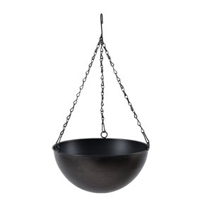 Ioensy - Maceta Colgante De Hierro, Maceta Decorativa Para Plantas Caseras, Planta Colgante Negra Grande