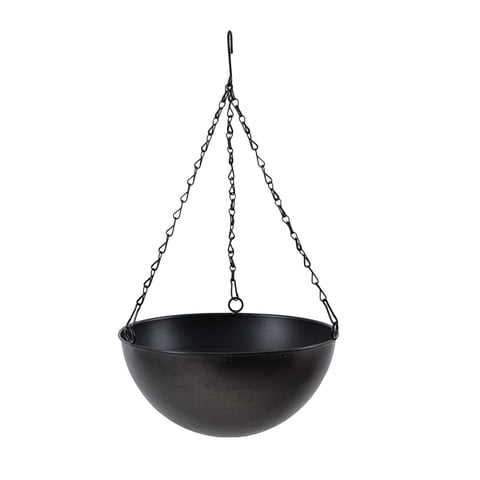 Ioensy - Maceta Colgante De Hierro, Maceta Decorativa Para Plantas Caseras, Planta Colgante Negra Grande