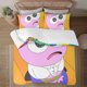 thumbnail image 1 of Smiling Friends Soft 3D Printed Duvet Cover Bedding Set with Comforter Cover 3 Piece Set, 1 of 5