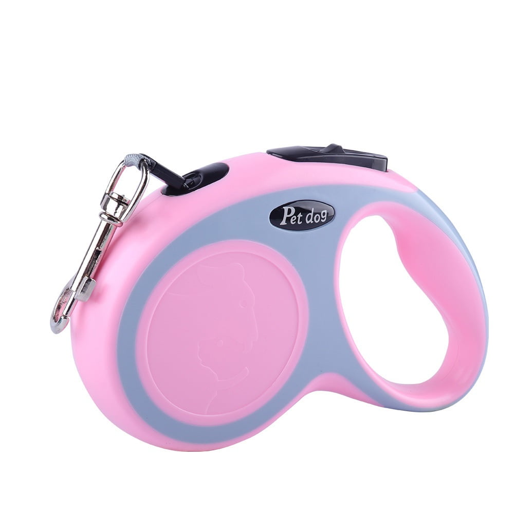 Defensor - Correa Retráctil, Con Botón De Frenado, Perros Mascotas 5mts