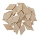 thumbnail image 1 of formas de rombo natural inacabado muestra placa de madera artesanía 30 unids 60x30mm, 1 of 5