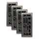 thumbnail image 1 of Registro de Piso Decor Grates ADH410-NKL Paquete de 4, Níquel Cepillado, 10x25 cm, 1 of 4