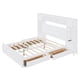 thumbnail image 3 of Queen Size Wooden Bed With All-in-One Cabinet, Shelf and Sockets, White, 3 of 3