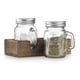 thumbnail image 1 of Salero y pimentero MosJos Mason Jar, tarro vintage de vidrio, 150 ml, 1 of 6