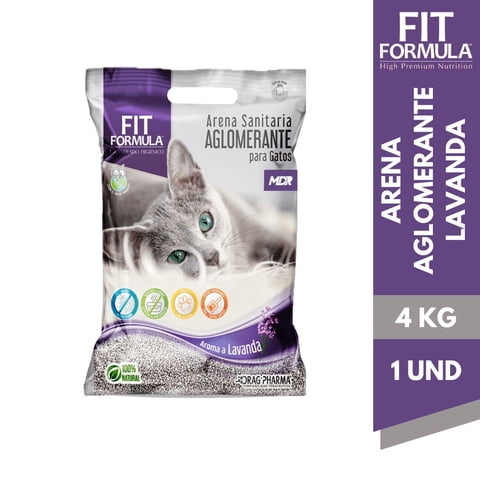 Fit Formula - Arena Sanitaria Gato Aroma Lavanda Bolsa 4 Kg