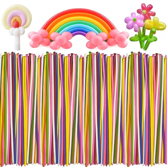 Globos largos JerDorgo 260 ml, colores surtidos, 1000 piezas