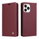 thumbnail image 5 of Funda Billetera de Cuero para iPhone 14 Pro Max con Tarjetero y Soporte - Tapa Magnética Rojo, 5 of 6