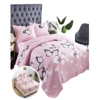 Genérico - Quilt Cubrecama 5 Piezas + Sábana Juego Completo C2