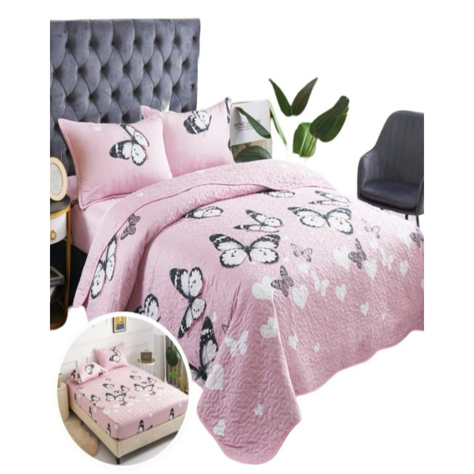 Genérico - Cubrecama Quilt 5 Piezas Con Sábana Incluida C2