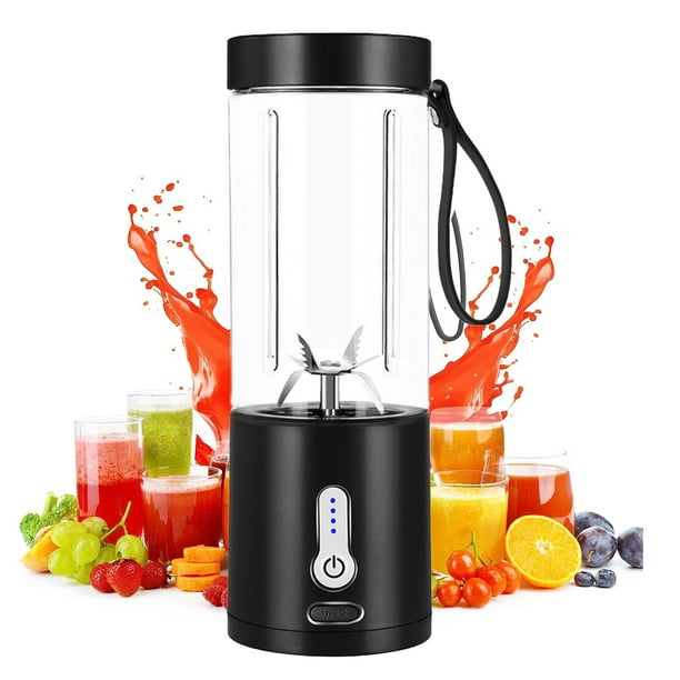 Potente licuadora portátil para batidos y smoothies, licuadora de tamaño personal con batería recargable